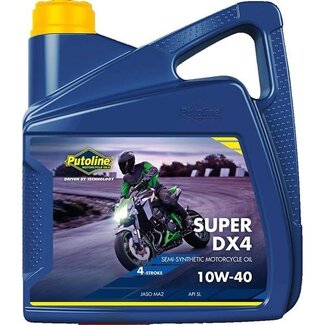 smeermiddel olie 10W40 DX4 4L fles putoline 70087