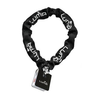 Luma slot ketting + hangslot art 3-sterren escudo 38 150cm zwart/wit luma