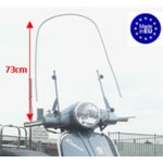 La Souris Windscherm hoog 73cm helder Regia + bevestigingsset – Made in EU – BTC Riva, China LX, Napoli, GTS Toscana, AGM VX50, La Souris