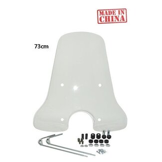 windscherm + bev. set hoog vespa lx 73cm helder DMP