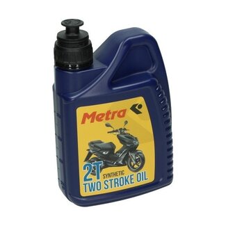 Metrakit smeermiddel olie 2t half synth 1L fles metrakit