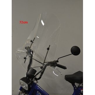 windscherm + bev. set hoog (Made in EU) a35/Goccia 72cm helder (made in EU)