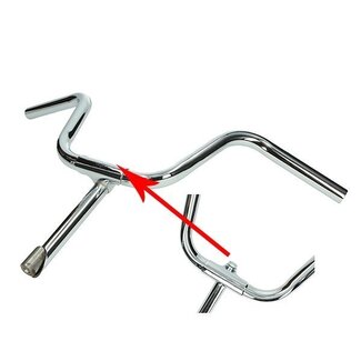 Puch stuur met pen (Puch model N) maxi chroom