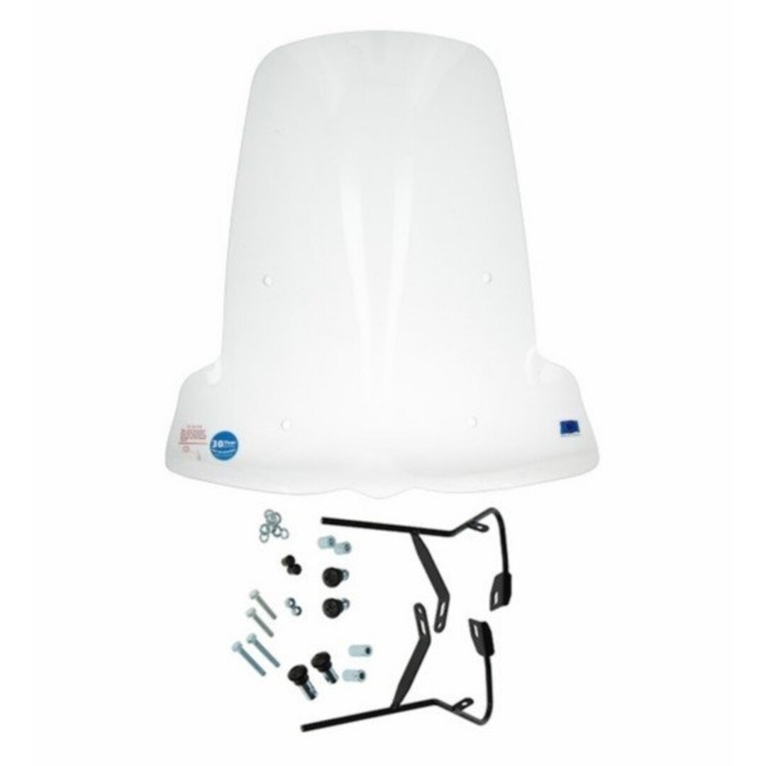 Windscherm Regia helder met zwarte bevestigingsset voor Sym Orbit 3 – Made in Europe