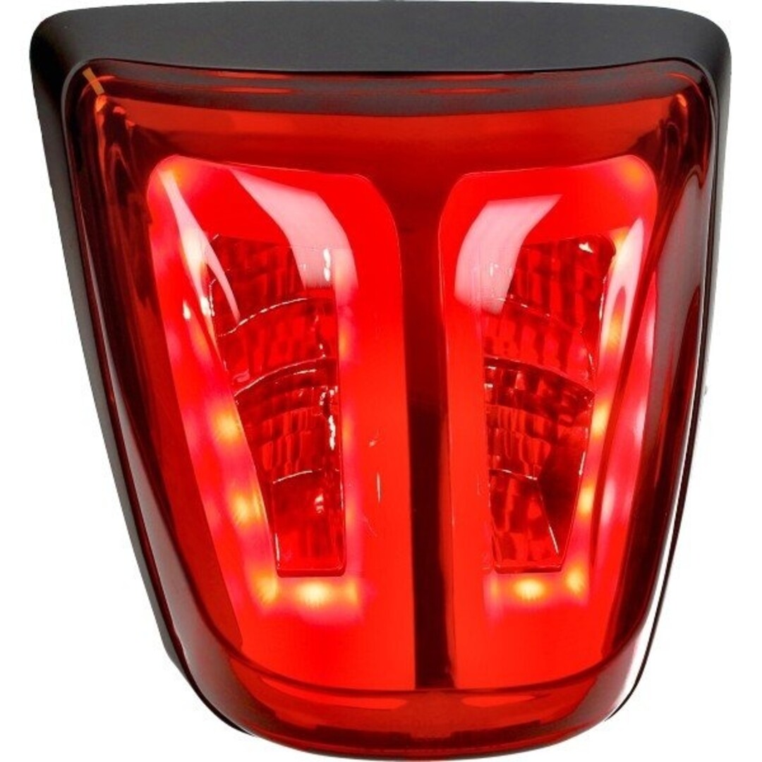 achterlicht led tube rood /zwart matt E-keur primav/sprin Power1