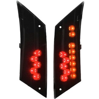 Piaggio knipperlichtset led SP met dagrijverlichting zip2000 smoke achter DMP