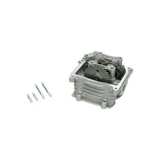 cilinderkop compleet + nokkenas en tuimelaar lange klep china4t/sco gy6