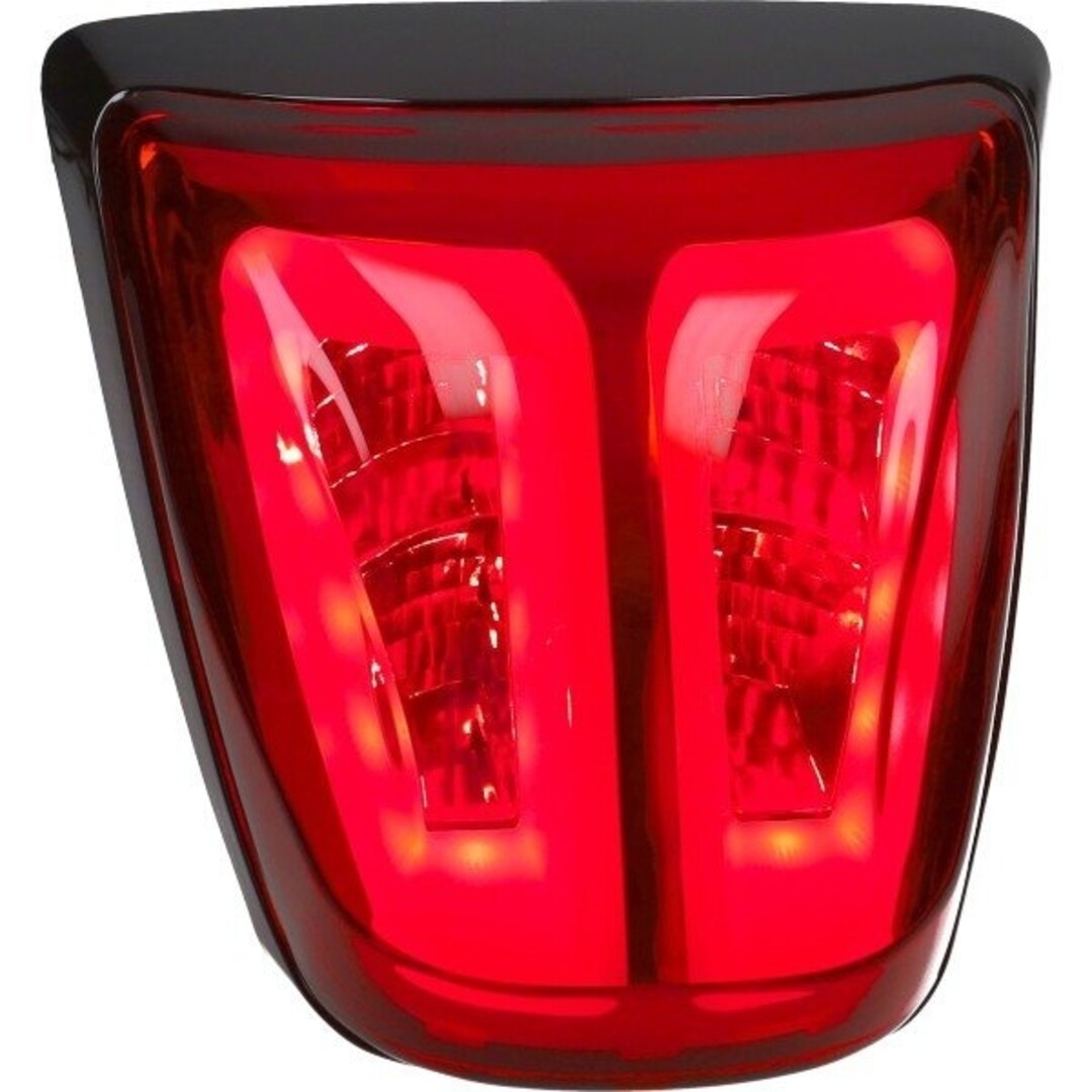 achterlicht led tube rood/glans zwart E-keur primav/sprin Power1