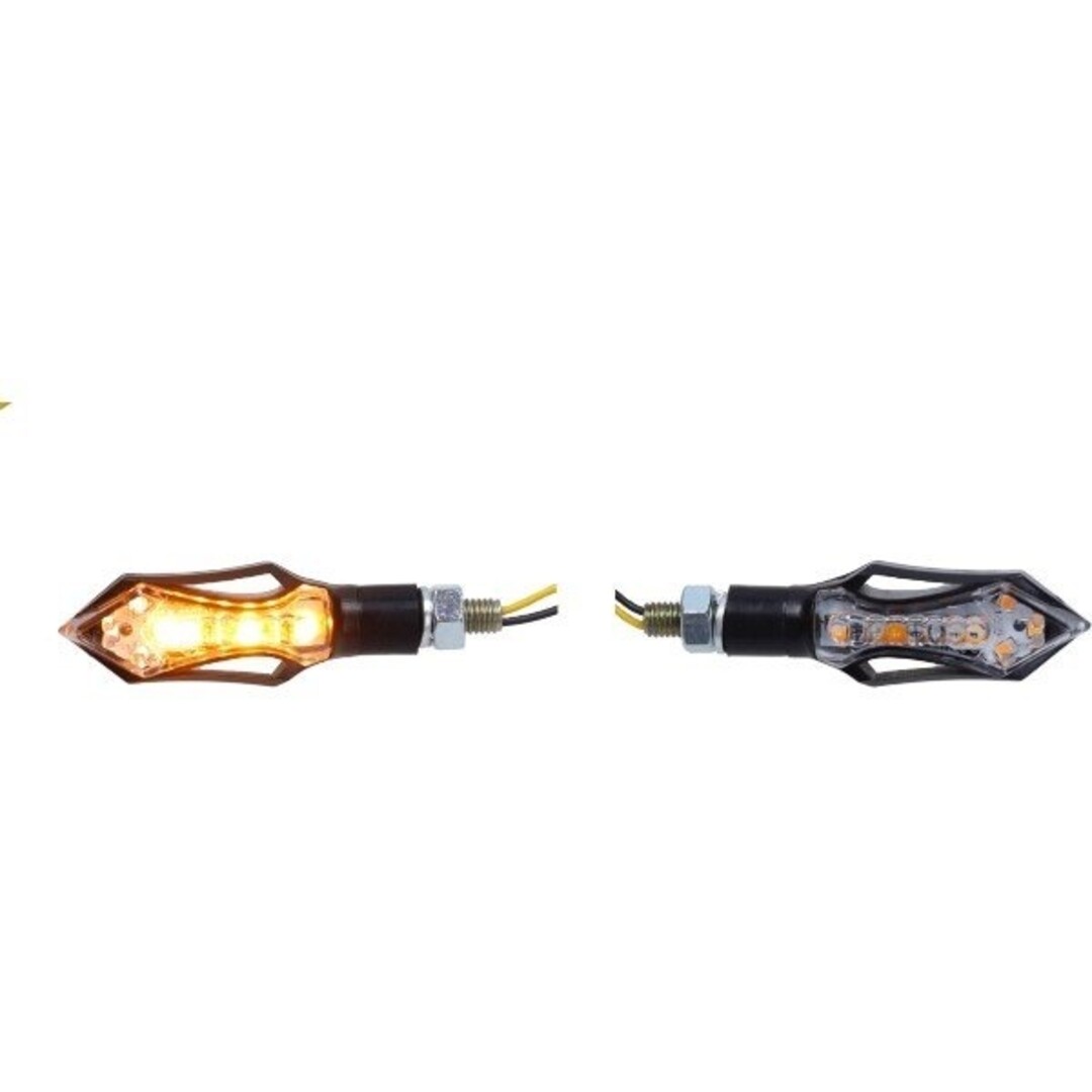 knipperlichtset led mini 12 leds matrix (verloop) bromfiets/motor beta rr50 zwart DMP