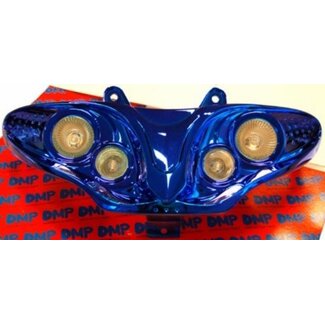 koplampunit halogeen hus/run blauw chroom DMP=op=op