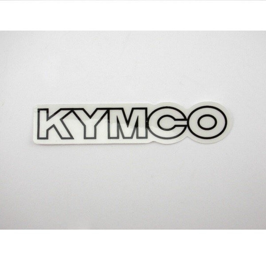 Kymco sticker beenschild woord [kymco] vp50 wit diamant kymco orig 87140-lfc8-e80-t02