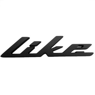 Kymco sticker kymco woord [like] new like grijs mat kymco orig 86202-acc1-e10-t02