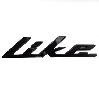 sticker kymco woord [like] new like grijs mat kymco orig 86102-acc1-e10-t02