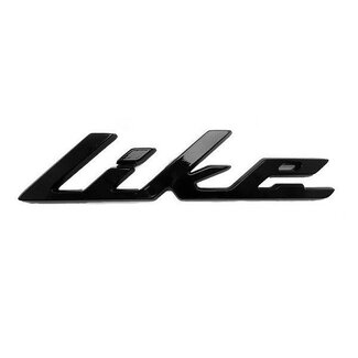 Kymco sticker kymco woord [like] new like zwart mat kymco orig 86202-acc1-e10-t03