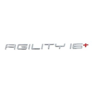 sticker kymco woord [agility 16+] dik agility 16inch kymco orig 86202-alj8-e10-t01