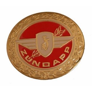 Zündapp  Sticker Zundapp logo rond rood/goud