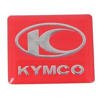 sticker kymco logo dik like rood kymco orig 86102-lgr5-e00-t01