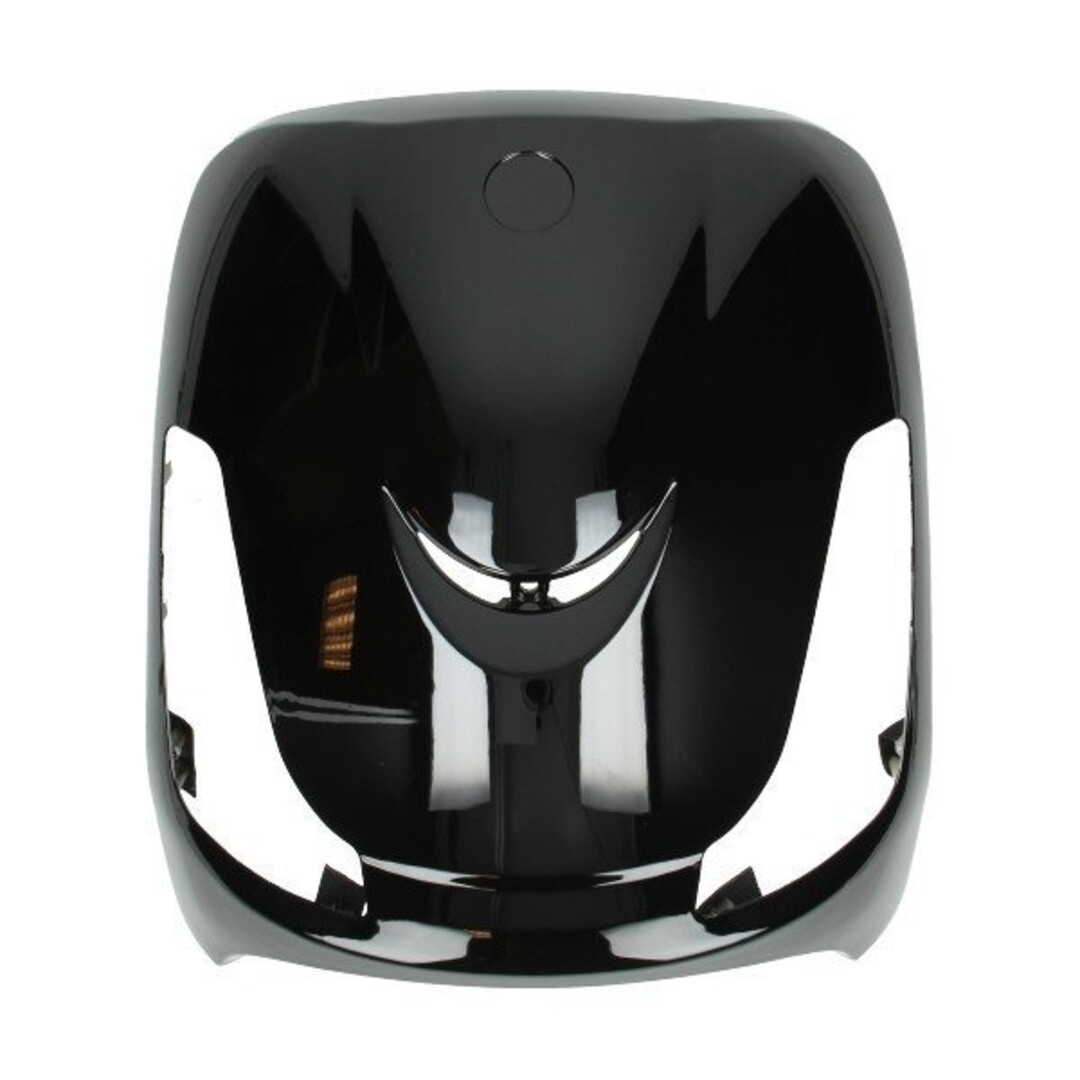 Bovendeel voorscherm Sym Fiddle 2 – zwart glans kunststof kappenpaneel