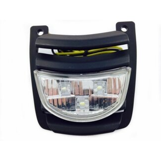Vespa rooster + led lamp voorscherm midden vespa S zwart mat