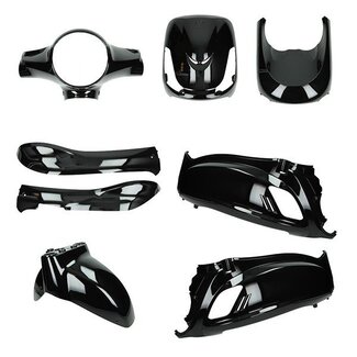 plaatwerkset nieuw model fiddle 2 zwart glans 8-delig