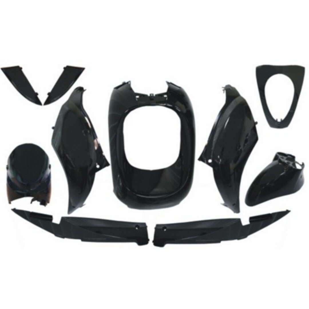 plaatwerkset mio zwart/zwart DMP 10-delig