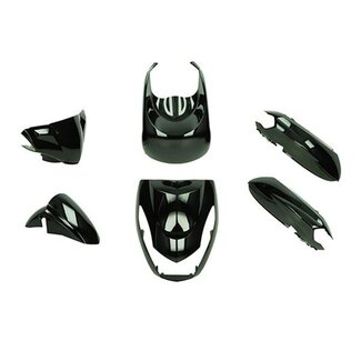 Peugeot plaatwerkset euro-4 kisbee zwart glans DMP 6-delig