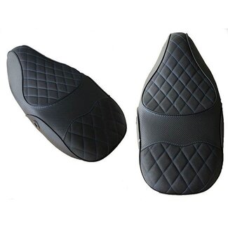 buddydek (made in EU) Bentley stitch sprint zwart/blauw