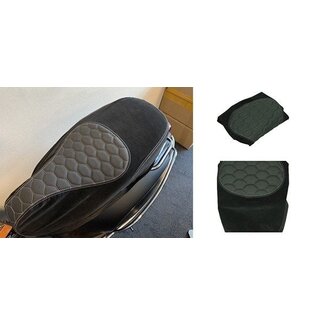 buddydek (made in EU) Designo Alcantara zwart/grijs (sticksels) primav/sprin