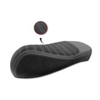 buddydek alcantara streep Sport (made in EU) vespa zwart/wit gts all/gts125/gts250/gts300e4