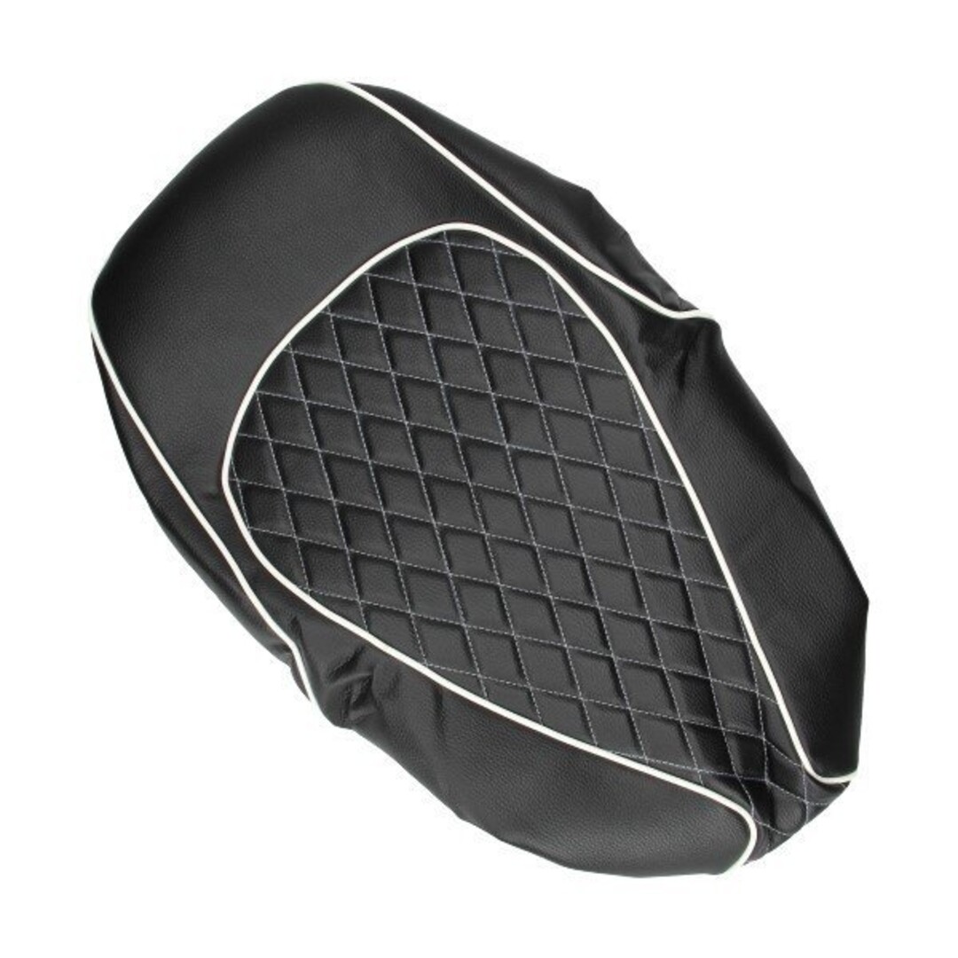 buddydek chesterfield (made in EU) zwart met witte bies chi lx/nap/riva1/sourini/toscana/vx50