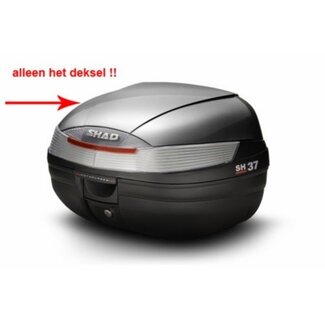 deksel topkoffer sh37 zilver shad