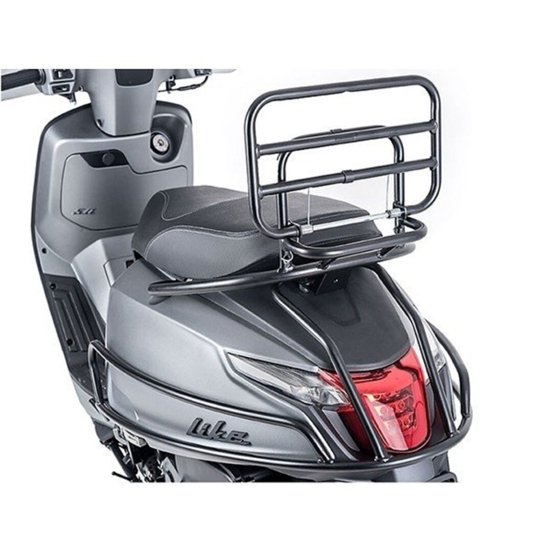 Kymco achterdrager opklapbaar new like zwart mat faco