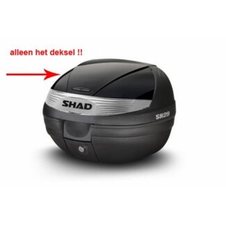 deksel topkoffer sh29 zwart shad