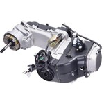 Motorblok compleet 12 inch lange as China 4T/Sco GY6 – 4-takt scooterblok zonder carburateur, met lange as en dubbele schokdemperaansluiting