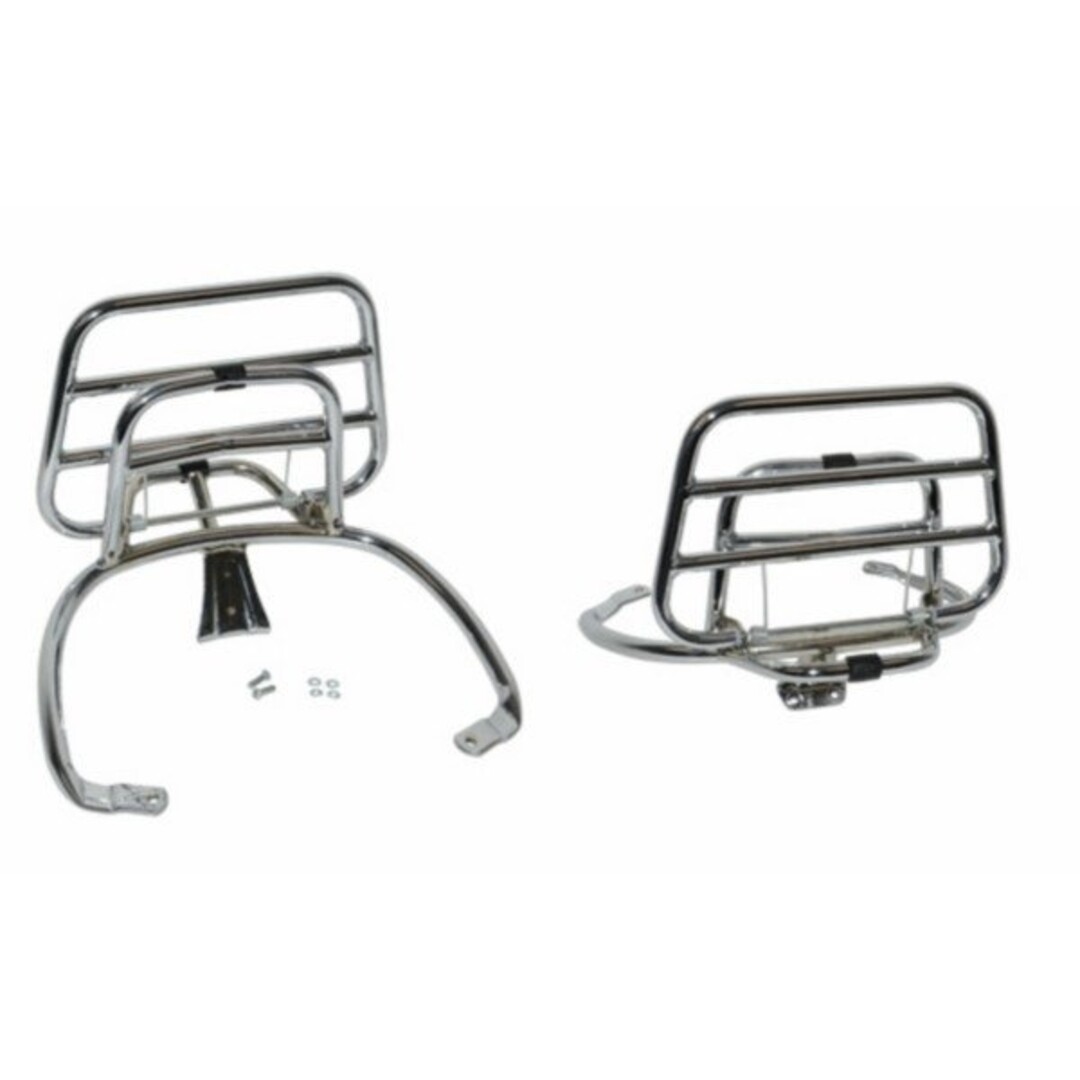 Opklapbare achterdrager Vespa Sprint/Primavera chroom - origineel model van Regia (Made in EU)