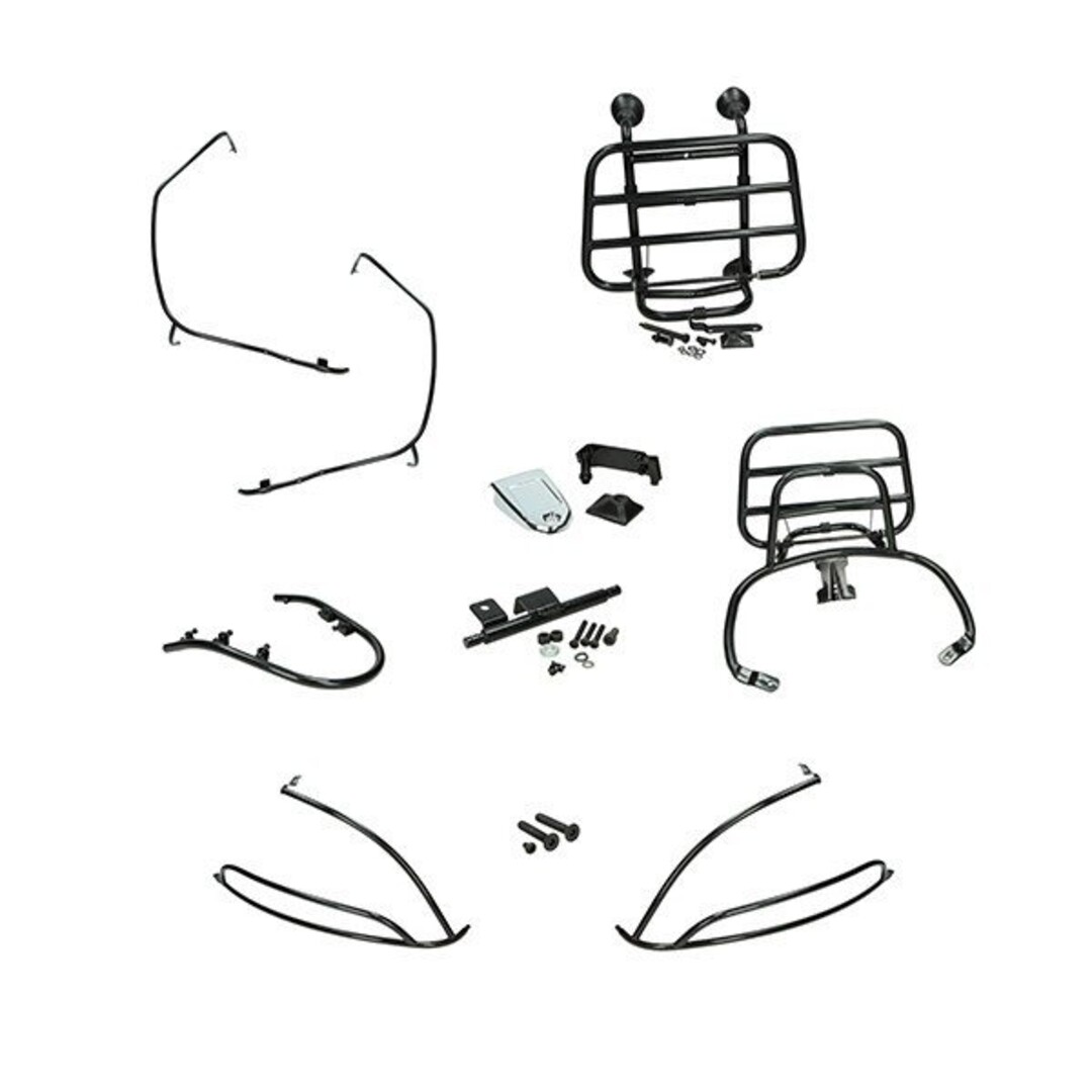 sierbeugelset compleet + dragers primav/sprin zwart glans 5-delig