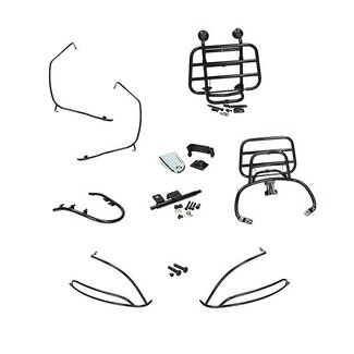 sierbeugelset compleet + dragers primav/sprin zwart glans 5-delig