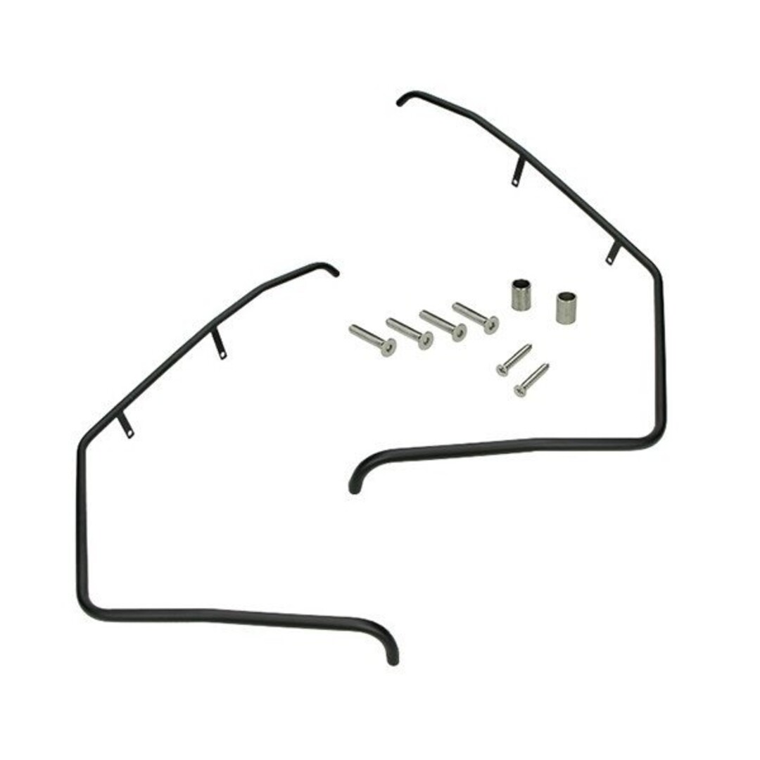 Piaggio sierbeugelset voorschem+treeplank + bev. set zip2000/zip4t zwart mat DMP