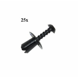 drukplug scooter 6x16x11 zwart 25pcs