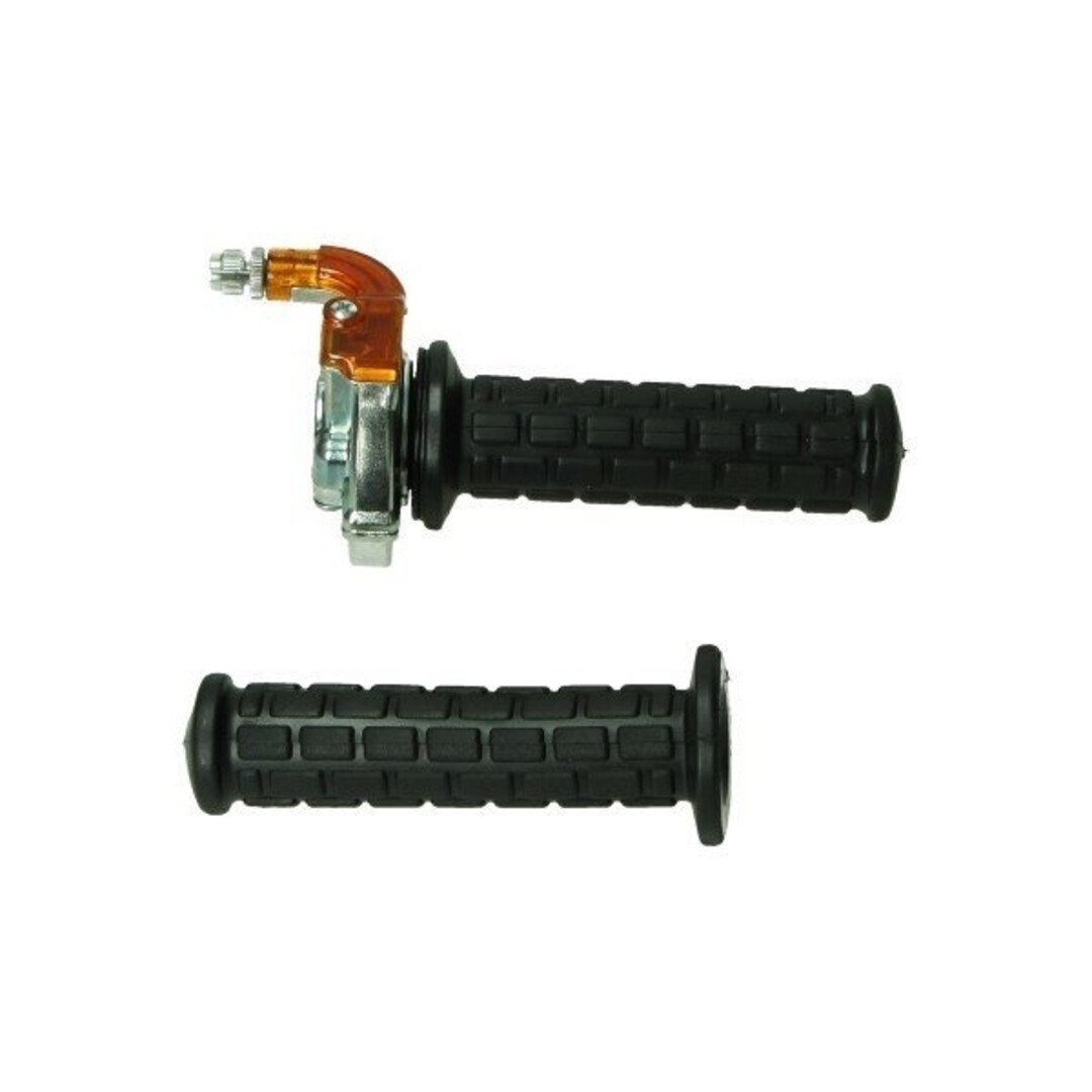 gashandel speed haaks (made in EU) bromfiets/scooter/univ zwart/chroom lusito