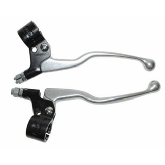 Lange Lusito hendelset zwart/alu 17cm voor Puch Maxi & Camino