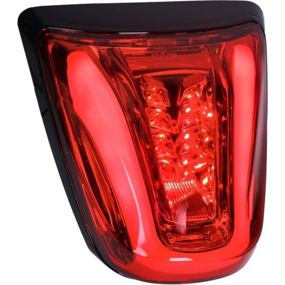 achterlicht led tube E-keur rand zwart glans/rood glas primav/sprin DMP