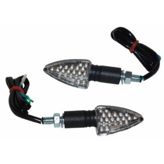 knipperlichtset led kort mini universeel zwart mat DMP