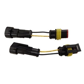 Piaggio adapter knipperlicht euro-4/5 verloop naar n.t. Power1/DMP prima4t3v/sprint4t3v/zip4t Power1 2pcs