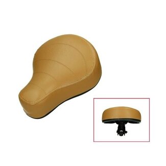 zadel (made in EU) zonder logo mofa.moped maxi bruin