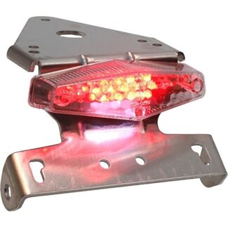 achterlicht led+kent plaathouder univ alu/transparant DMP