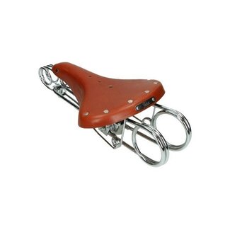 Puch zadel universeel heavy duty maxi/mobi/puch/sachs cognac tabor