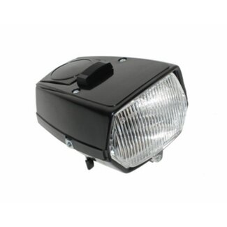 Piaggio koplamp vierkant + schakelaar maxi zwart DMP
