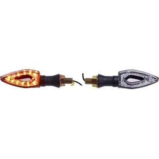 Knipperlichtset DMP LED Mini 12 LEDs Matrix Zwart