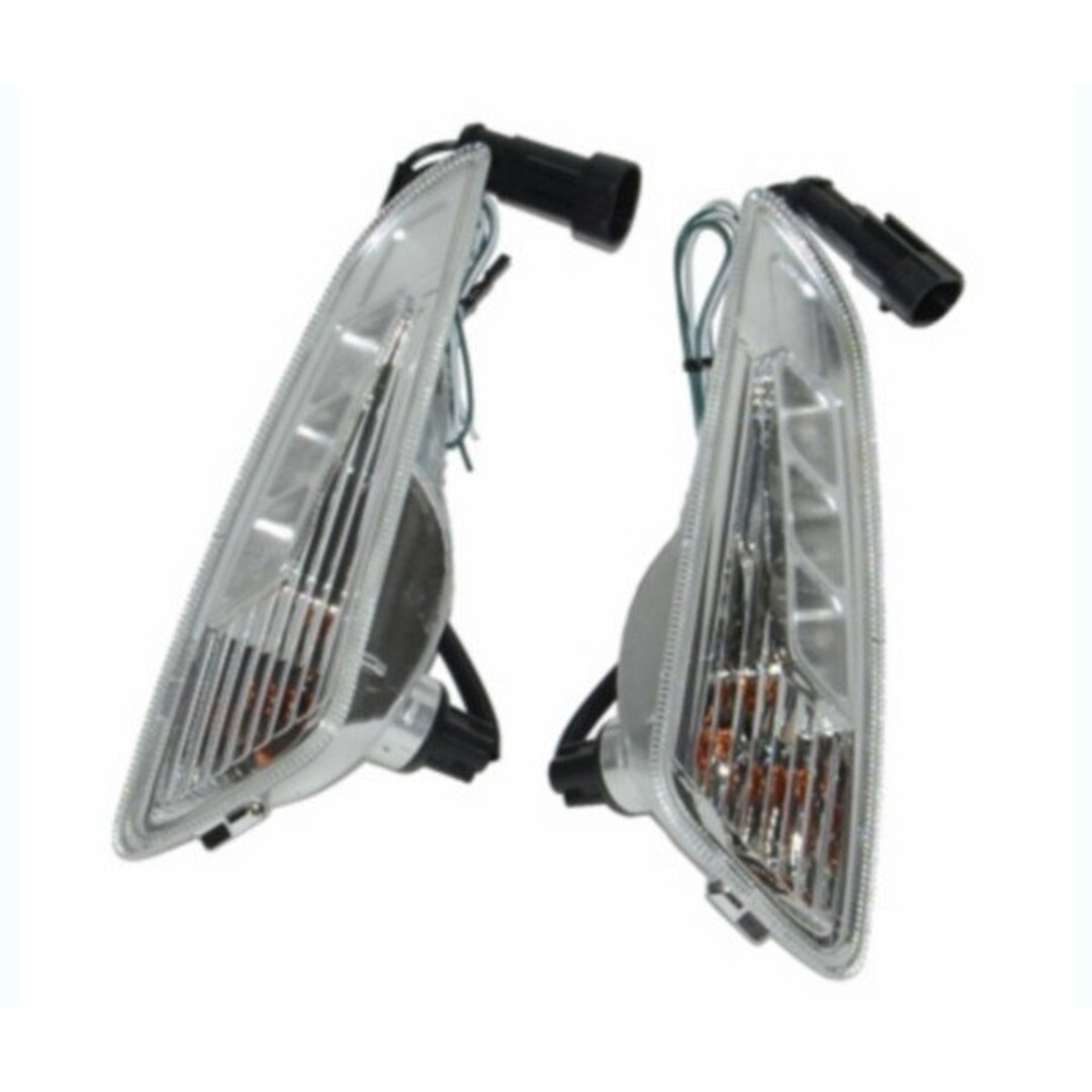 DMP knipperlichtset vóór met bol lens en LED dagrijverlichting – helder glas – geschikt voor Vespa Primavera en Sprint – met ingebouwde weerstand